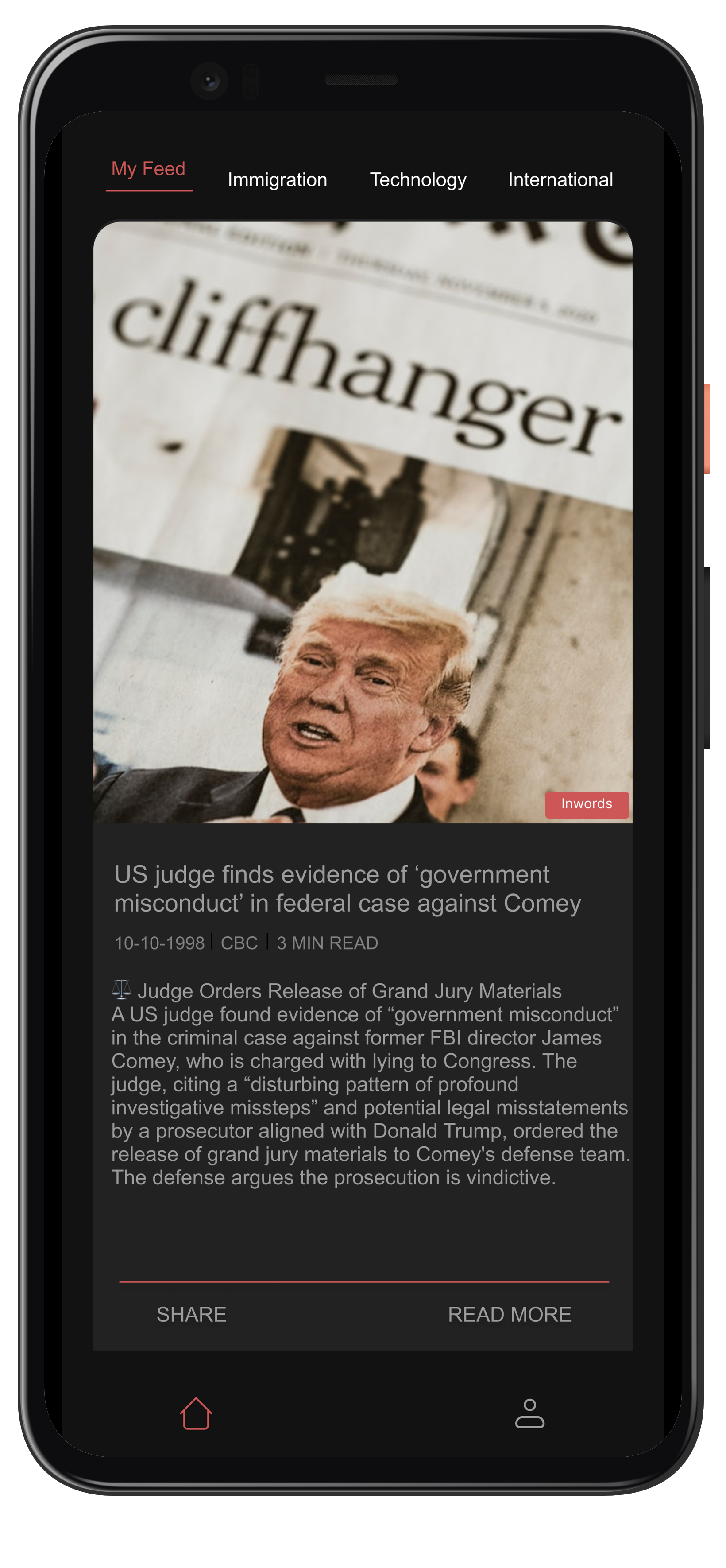 InWordsX landing banner